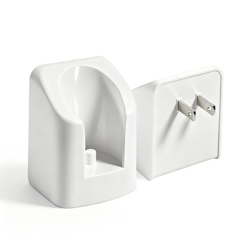 White Toothbrush Wall Charger With Wireless Charging For Philips Sonicare Hx6100 Hx9000 Series,