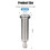 End Pin Output Jack,Ancable 1/4 inch 6.35mm Mono  Jack 3 Pin Long Threaded Replacement Full Contact Jack Socket 2