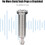 End Pin Output Jack,Ancable 1/4 inch 6.35mm Mono  Jack 3 Pin Long Threaded Replacement Full Contact Jack Socket 3