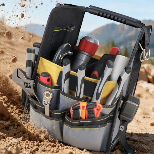 Open Tool Bag Pouch Heavy Duty Tools Utility Handbag-1 2
