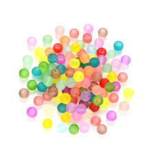 500 Stuks Gemengde Kleur Ronde Transparant Matglas Kraal voor Sieraden Maken DIY Armband Ketting Accessoires Bevindingen B
