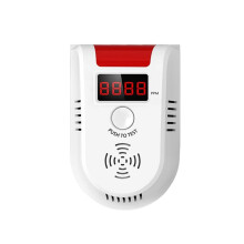 Détecteur de Gaz GPL GD13 avec Alarme et Affichage Numérique LED Sans Fil pour Système D'Alarme Domestique (Prise UE)