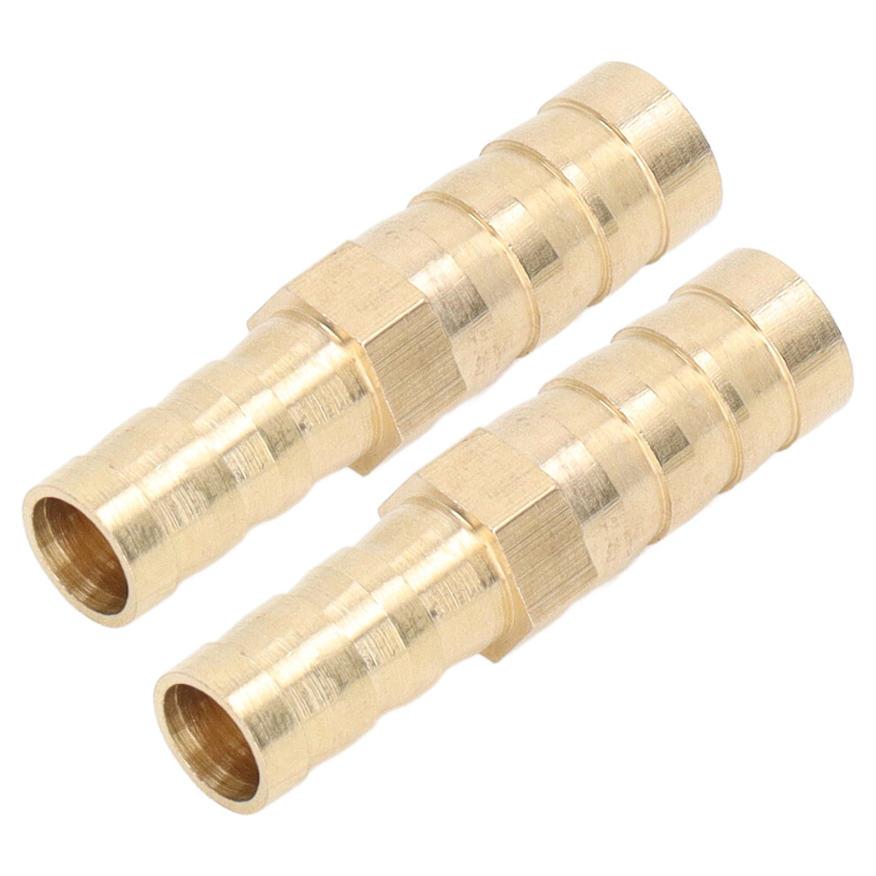 2 Pack Brass Barbed Reducer Splicer 10mm-8mm