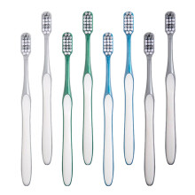8pcs Compact Travel Toothbrush for Adults with Firm Bristles, Ergonomic NonSlip Handle Bulk Pack
