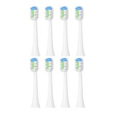 SNP1 Electric Toothbrush Replacement Heads Bright White with Silver Connection Exact Fit