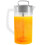 3X Mixing Pitcher for Drinks,2 Quart/64oz Plastic Water Pitcher with Lid,Easy-Mix Juice Container,Angled Plastic Blades 2