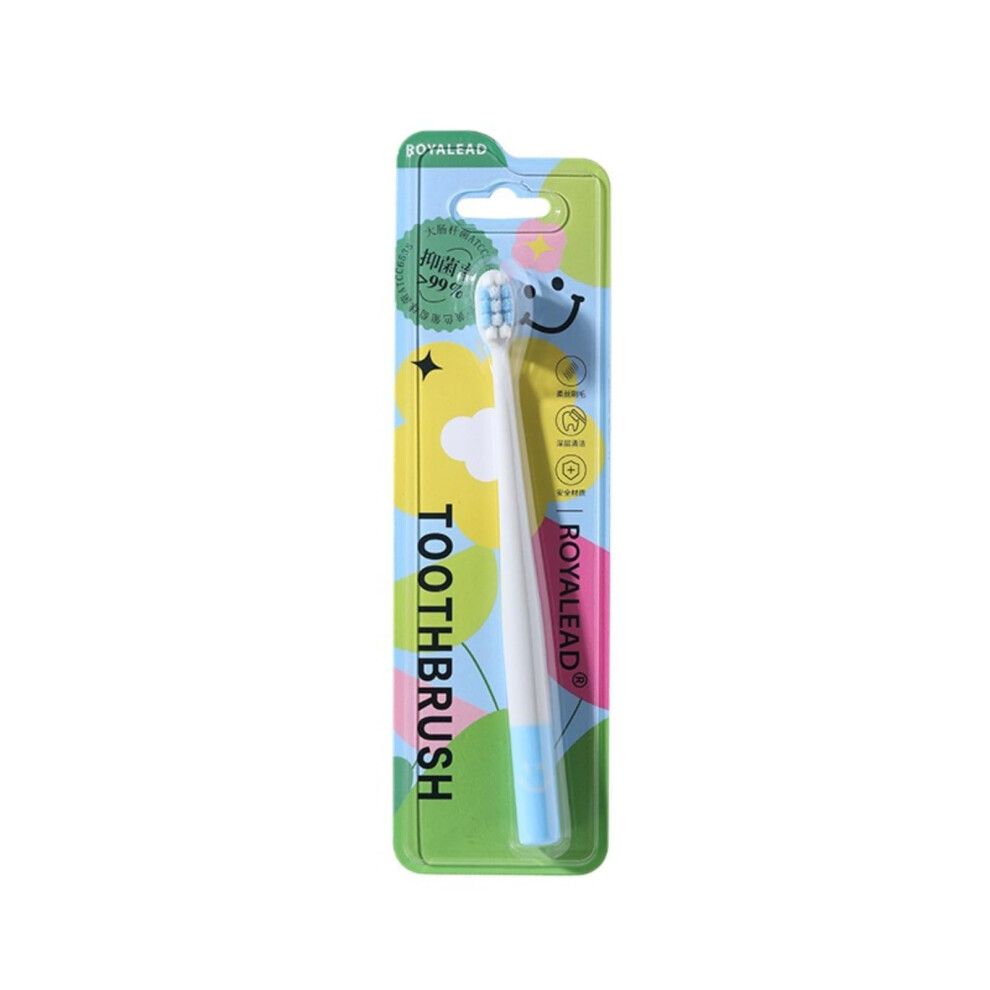 Soft Bristle Manual Toothbrush for Sensitive Gums with Compact Travel Size and Comfortable Grip