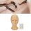 Silicone Eyelash Extension Practice Head with 4 Replacable Eyes, 28x14cm 16