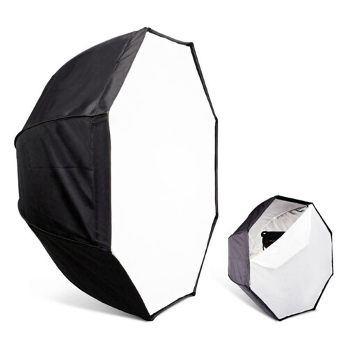 2X Octagonal Umbrella Softbox 80cm Universal Top Flash Reflector Outdoor Softlight Cover Professional Lighting Modifier 2