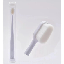 Soft Bristle Toothbrush Head with Bamboo Charcoal, UltraDense Bristles, Hygiene Tube for Gum Care