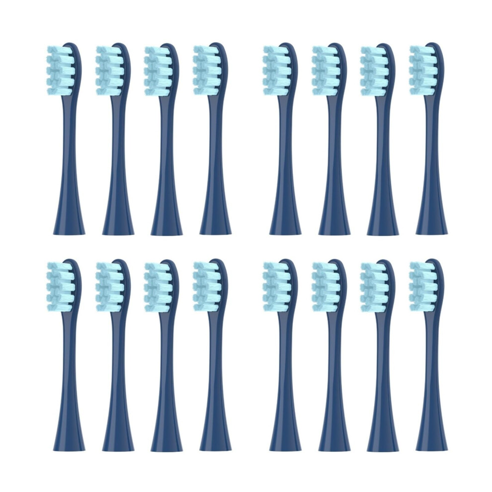 Electric Toothbrush Replacement Heads Compatible with Oclean X Pro Z1, Soft Bristles, 16 Blue Pack