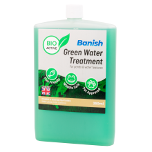 (250ml Bio Greenwater Treatment) Pisces Banish BioActive Greenwater Pond Water Treatment Natural Green String Algae Weed Remover Pet Wildlife Filter Safe Sludge Clear Clearer Pisces