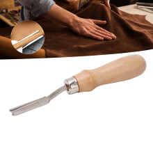 Leather Edge Beveler with Wooden Handle, Steel Blade, data
