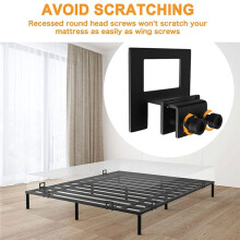 Antislipmatraspakkingen voor Bedframe, 6-Delige Matrashouder op Zijn Plaats, Antislipplaat Geschikt voor Metaal