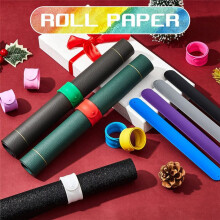 Clipes de Suporte para Rolo de Papel de Embrulho, Cores Diferentes, Tiras de Metal Cobertas de Silicone, Flip 1 X 9 Polegadas, Suporte para Pôster,