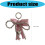 Elegant PU Leather Bowknot Keychain With Pearls And-Silver 4