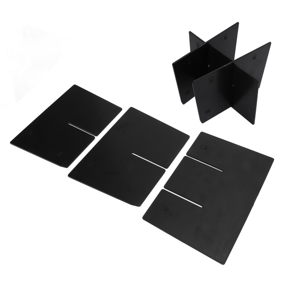 Abs 3Pcs Center Console Organizer Divider For Tacoma 2016-2022 Black 4661390344738