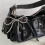 Elegant PU Leather Bowknot Keychain With Pearls And-Silver 7