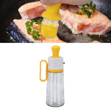 550ml Glossy Oil Dispenser with Scale, Golden Yellow, 255x112.5mm