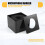 10Pcs Microphone MarkFlag Mic Station- Square Interview Box Stand Flags Shaped Holder Reporter Injection,Black 2