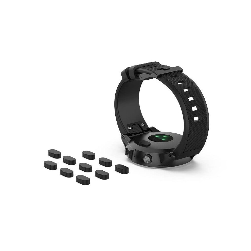Dust Plug Silicone Port Cover For Garmin Watch Vivoactive 3 4 4S Forerunner 935 Fenix 6 5X Black 9455672049528