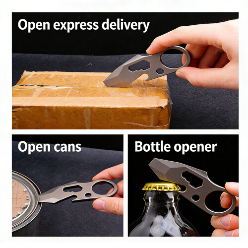 Pocket Crowbars Metal Practical Tool Includes Pry Bar Bottle 1