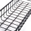 2X Hanging Basket for Wire Wall Grid Panel, Multi-Function Wall Storage and Display Basket, 40X10X5CM, Black Painted 9