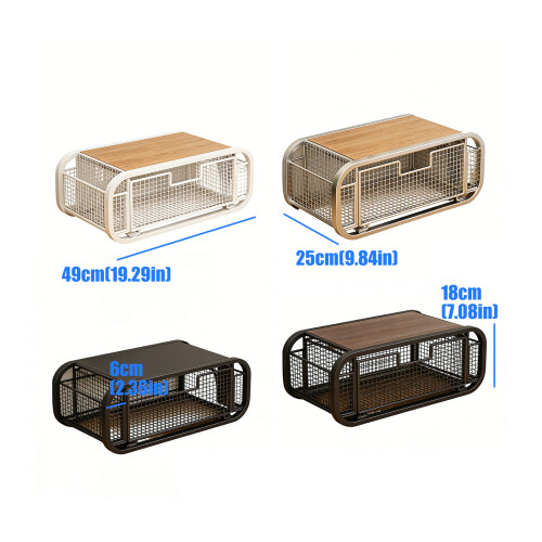 Multi Functional Coffee Station Organizer With Drawer-4 2