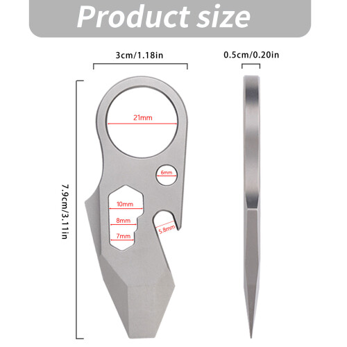 Pocket Crowbars Metal Practical Tool Includes Pry Bar Bottle 2
