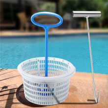 Skimmer Basket Handle,Skimmer Basket Handle Hook Universal Pool Skimmer Basket Handle Fit Inground Pool Skimmer Basket