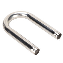 Stainless Steel U Shape Aquarium Tube 1/2 in Fish Tank Water Inlet Outlet