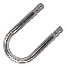 Stainless Steel Aquarium U Shape Tube 3/8 in Fish Tank Water Inlet Outlet