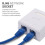 RJ45 Network Socket - Shielded Surface Mounted Double Wall Socket with CAT6A Ethernet LAN Cable Port for Network Cable 5