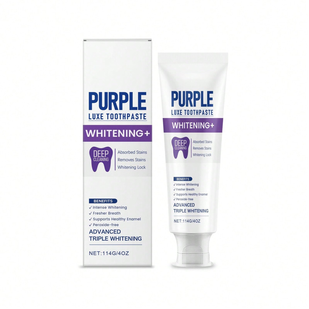 Teeth Whitening Toothpaste with Deep Cleaning Action and Gentle Daily Stain Removal, 114g