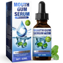 Oral Care Drops 60ml Alcohol Mouthwash for Receding Gums, Dry Mouth Relief, Mint Fresh Breath