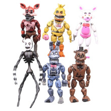 (6pcs) 6Pcs/set PVC Action Figure Set, Horror Game Character Dolls with Bonnie, Foxy, Freddy Fazbear, Collectible Toys for Kids