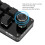 Mini 6-Key Programmable Mechanical Keyboard with Knob - Matte/Glossy Black 9