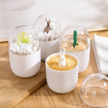 Wattestaebchen Halter, Kleine Q-Tipps Zahnstocher Speicherorganisator (Hase)