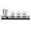 Mini 6-Key Programmable Mechanical Keypad with Knob, Acrylic, Black/White 3