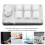 Mini 6-Key Programmable Mechanical Keypad with Knob, Acrylic, Black/White 5