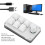 Mini 6-Key Programmable Mechanical Keypad with Knob, Acrylic, Black/White 7