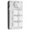 Mini 6-Key Programmable Mechanical Keypad with Knob, Acrylic, Black/White 8