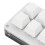 Mini 6-Key Programmable Mechanical Keypad with Knob, Acrylic, Black/White 11