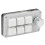 Mini 6-Key Programmable Mechanical Keypad with Knob, Acrylic, Black/White 12