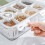 Divided Food Serving Tray with Lids Stackable Snackle Box with 6 Dividers Fruit&Veggie Storage Container for Fridge 2