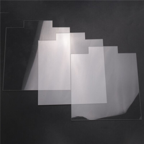 2mm Acrylic Sheet Clear Cast for Plexiglass with Double Sided Protective for LED Light Base Signs DIY Display 6 Pcs 2