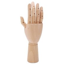Flexibles hölzernes Handmodell, 30 cm posierbar, Zeichen-Display-Werkzeug