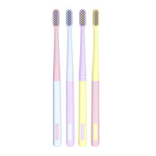 4PCS Extra Soft Bristle Travel Toothbrush for Adults Compact Small Head Gentle on Sensitive Teeth