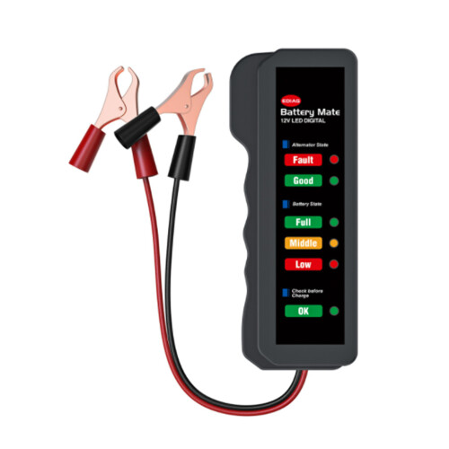 12V Cell Tester, Compact Red Auto Battery Analyzer, 75g 2