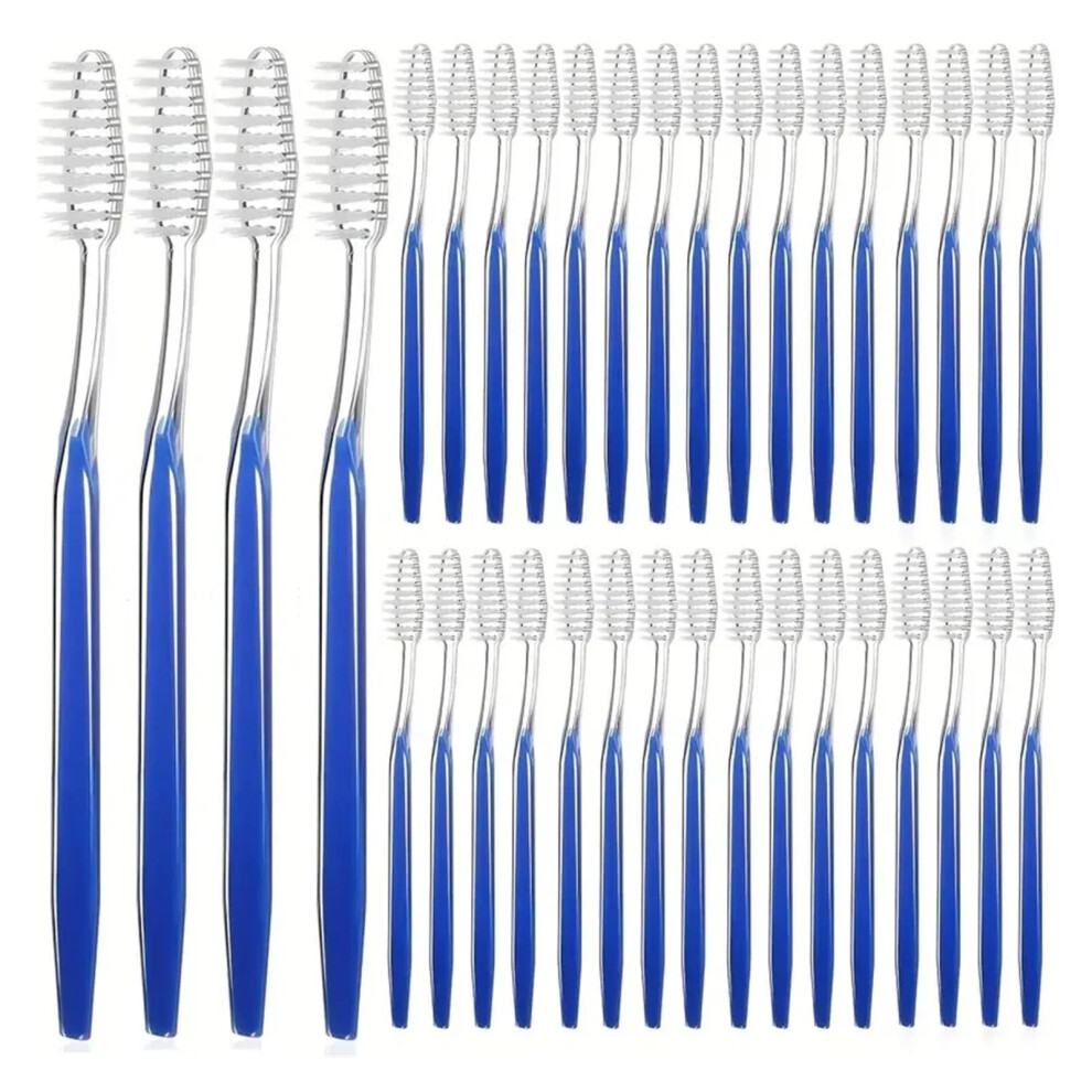 100 Pack Bulk Soft Bristle Toothbrushes for Adults, Individually Wrapped Travel Size
